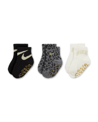 Детские носки Nike Swoosh Spirit Baby Gripper Socks (3 Pairs)