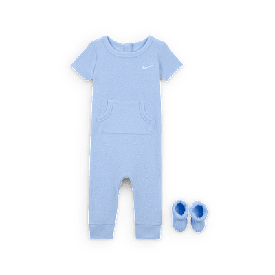 Nike Baby Rib Knit Romper and Socks Set