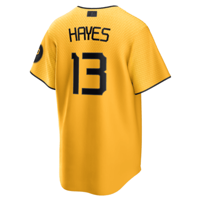 MLB Pittsburgh Pirates City Connect (Ke'Bryan Hayes) Men's Replica Baseball Jersey