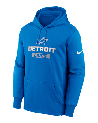 Мужское худи Detroit Lions Toss Sweep Men’s Nike Therma NFL Pullover Hoodie