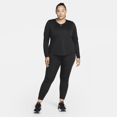 Nike Dri-FIT One Women's Standard Fit Long-Sleeve Top (Plus Size)