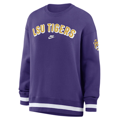 LSU Legacy Phoenix Women's Nike College Oversized Pullover Crew