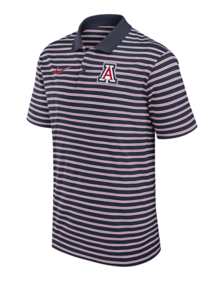 Мужские  Arizona Wildcats Primetime Victory Striped Nike Dri-FIT College Polo