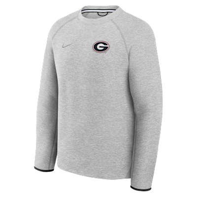Sudadera de cuello redondo sin cierre universitaria Nike para hombre Georgia Tech Fleece