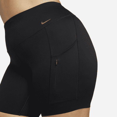 Nike Go Women's Firm-Support High-Waisted 8" Biker Shorts with Pockets (Plus Size)