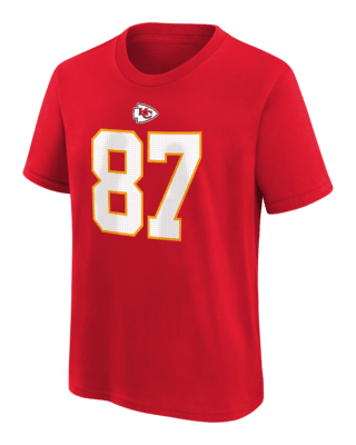 Подростковая футболка Travis Kelce Kansas City Chiefs Big Kids' Nike NFL