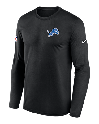 Мужская футболка Detroit Lions Alt Legend Small Logo Nike Dri-FIT NFL Long-Sleeve