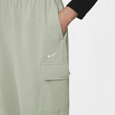 Nike Sportswear 女童 Dri-FIT 寬版 Fleece 長褲