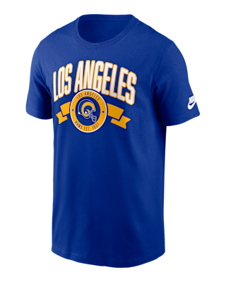 Мужская футболка Los Angeles Rams Rewind Front And Back Hit Essential Nike NFL
