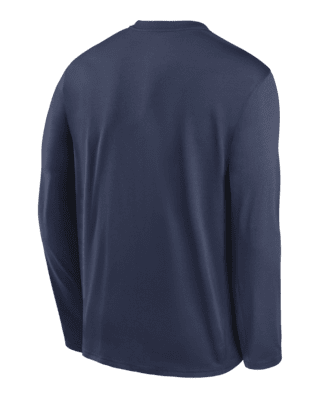 Men's Navy Atlanta Braves Big and Tall Long Sleeve T-shirt