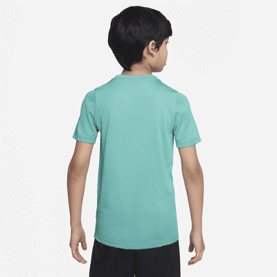 Size). T-Shirt Nike Big (Extended Dri-FIT (Boys\') Kids\' Training