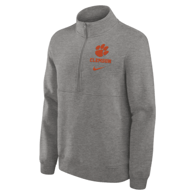 Clemson Tigers Primetime Club Men's Nike College 1/2-Zip Crew