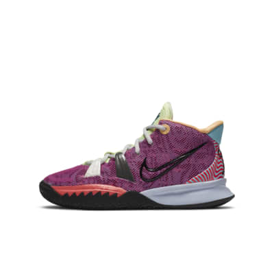 purple kids basketball shoes