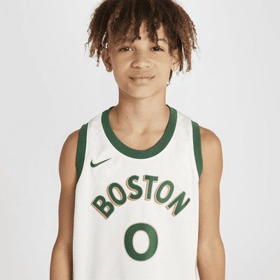 Koszulka dla dużych dzieci Nike Dri-FIT NBA Swingman Jayson Tatum Boston Celtics City Edition 2023/24