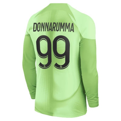 Jersey de fútbol Nike Dri-FIT para hombre del Paris Saint-Germain portero, Gianluigi Donnarumma 2022/23 Stadium