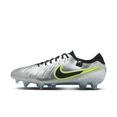 Chuteiras de futebol de perfil baixo para terreno mole Nike Tiempo Legend 10 Elite