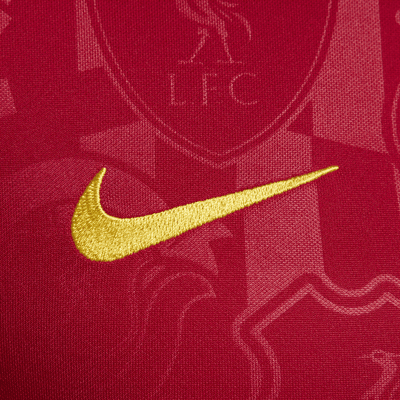 Męska przedmeczowa koszulka piłkarska z krótkim rękawem Nike Dri-FIT Liverpool F.C. Academy Pro