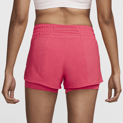 Nike Dri-FIT One Women's Mid-Rise 8cm (approx.) 2-in-1 Shorts