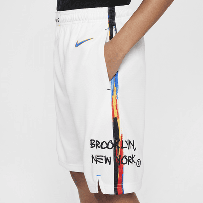 Brooklyn Nets Nike Swingman NBA-shorts met Dri-FIT voor kids