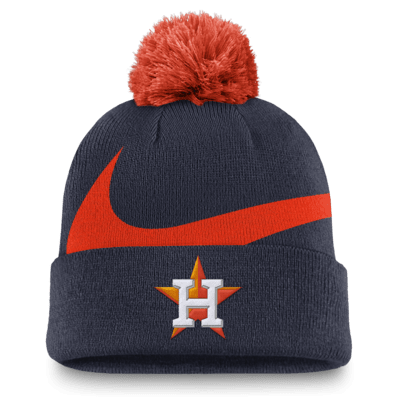 Houston Astros Peak Men's Nike MLB Cuffed Pom Beanie