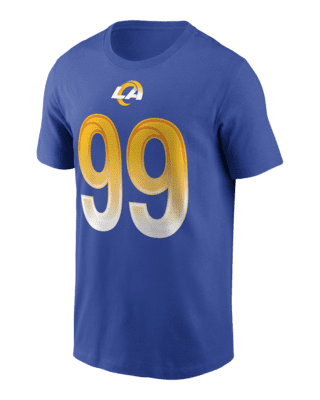 Aaron Donald Shirt, Los Angeles Football Men's Cotton T-Shirt