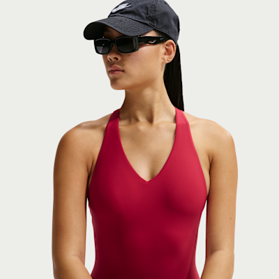 Nike Swim Hydralock Luxe Women's V-Neck One Piece