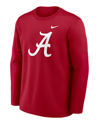 Мужская футболка Alabama Sideline Coach Nike Therma-FIT College Long-Sleeve