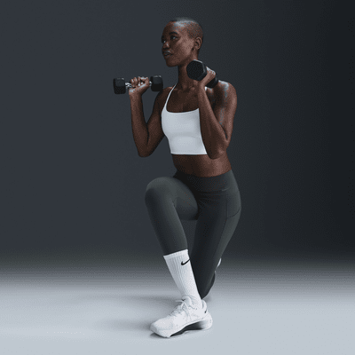 Leggings de largo completo y tiro alto de media sujeción con bolsillos para mujer Nike Universa