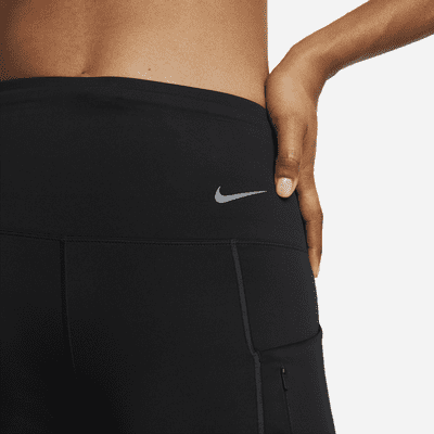 Nike Go Biker-Shorts (ca. 20 cm) mit starkem Halt, hohem Bund und Taschen für Damen