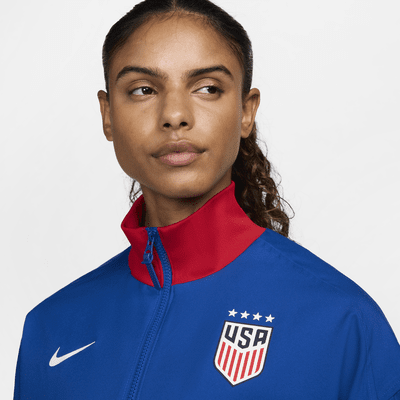 Chamarra de fútbol Nike Dri-FIT para mujer Selección nacional de fútbol masculino de Estados Unidos Strike