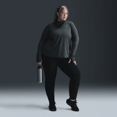 Löpartröja Nike Dri-FIT Swift Element UV med kvartslång dragkedja för kvinnor (Plus Size)