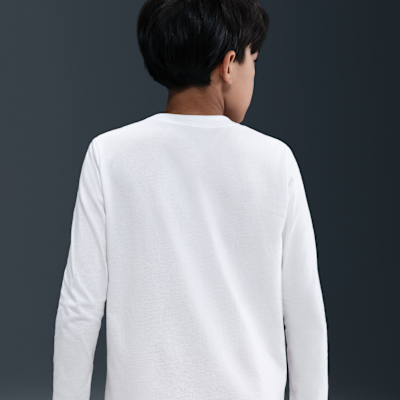 Playera de manga larga para niños grandes Nike Sportswear