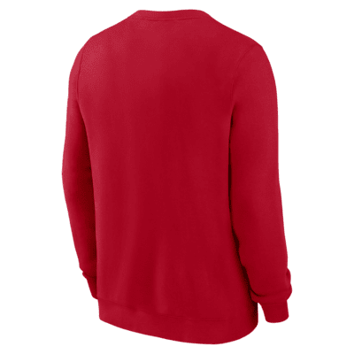 Sudadera de cuello redondo sin cierre universitaria Nike para hombre Georgia Bulldogs Primetime Evergreen Logo