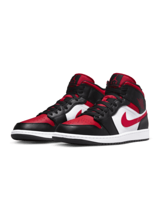 air jordan 1 black toe mid