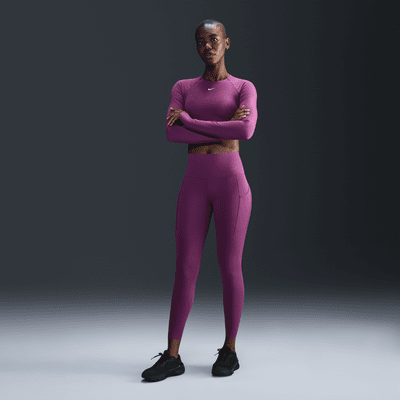 Leggings de 7/8 de tiro alto y sujeción media con bolsillos para mujer Nike Universa