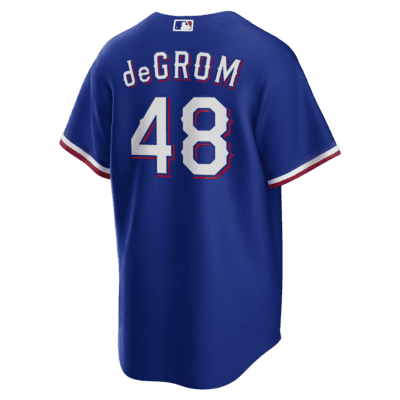 Jersey de béisbol Replica para hombre MLB Texas Rangers (Jacob deGrom ...