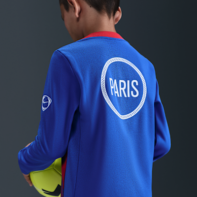 Paris Saint-Germain Academy Pro Third Older Kids' Nike Dri-FIT Total 90 Football Pre-Match Long-Sleeve Top