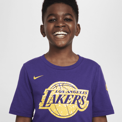 T-shirt dla dużych dzieci (chłopców) Nike NBA Los Angeles Lakers Essential