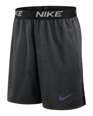 Мужские шорты Colorado Rockies Authentic Collection Practice Nike Dri-FIT MLB Shorts