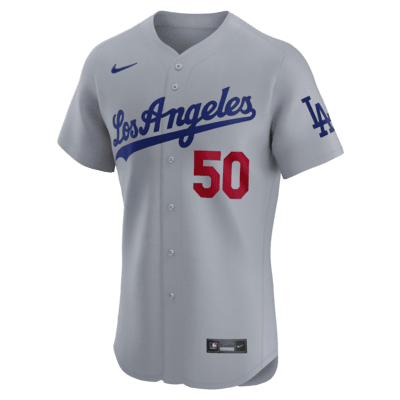 Jersey Nike Dri-FIT ADV de la MLB Elite para hombre Mookie Betts Los Angeles Dodgers