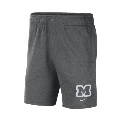 Michigan Men's Nike College Fleece Shorts