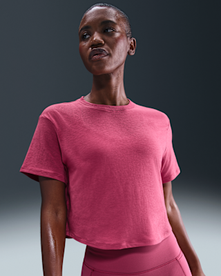 Женские шорты Nike One Relaxed Dri-FIT Cropped Short-Sleeve Top