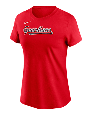 Женская футболка Cleveland Guardians Wordmark Nike MLB