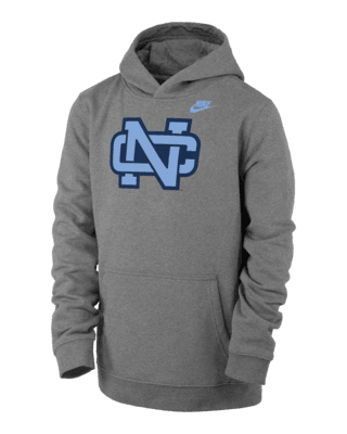 Подростковое худи UNC Club Fleece Big Kids' (Boys') Nike College Pullover Hoodie