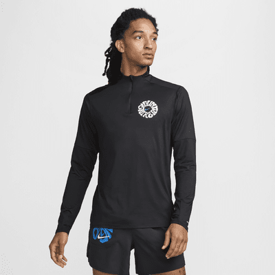 Nike Running Run Energy Dri-FIT hardlooptop met korte rits voor heren