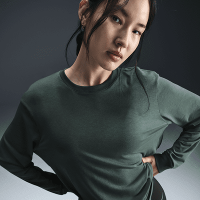 Haut à manches longues Dri-FIT Nike One Relaxed pour femme