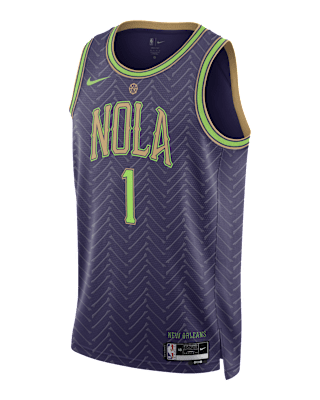 Мужские джерси Zion Williamson New Orleans Pelicans 2024/25 City Edition Nike Dri-FIT NBA Swingman Jersey