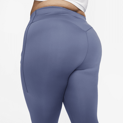 Leggings de largo completo y tiro alto con sujeción firme y bolsillos para mujer Nike Go (talla grande)