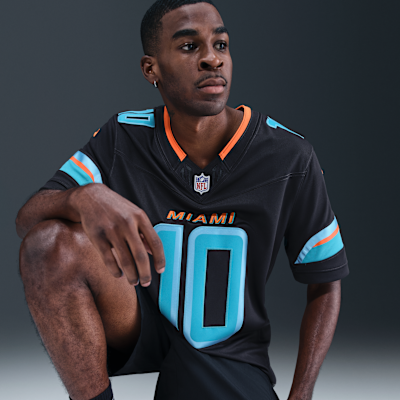 Jersey Nike Dri-FIT de la NFL Limited para hombre Tyreek Hill Miami Dolphins Rivalries Collection