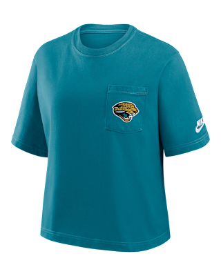 Женская футболка Jacksonville Jaguars Rewind Pocket Boxy Nike NFL